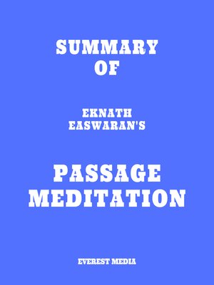 cover image of Summary of Eknath Easwaran's Passage Meditation